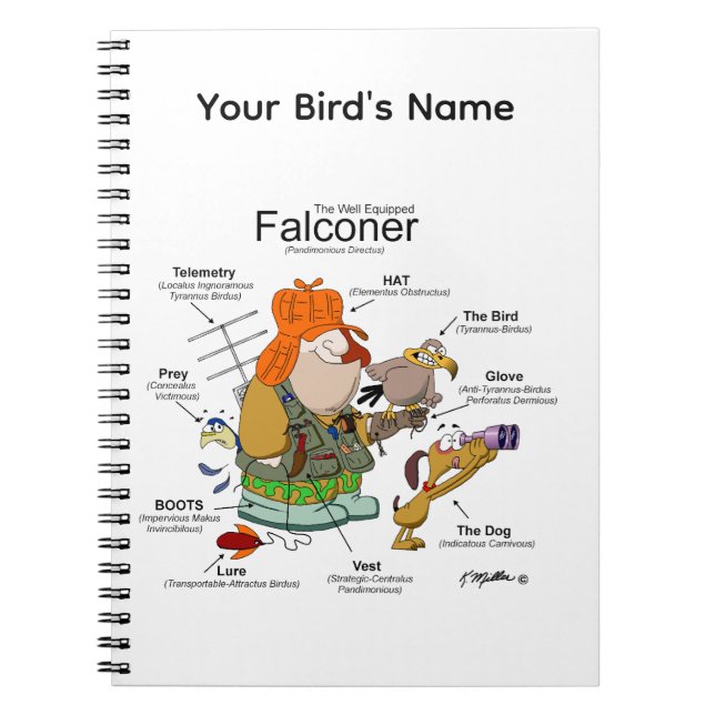 The Well Equiped Falconer Notebook (Front)