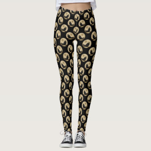 The Werebird - Blackbird Howling at the Moon Comic Leggings