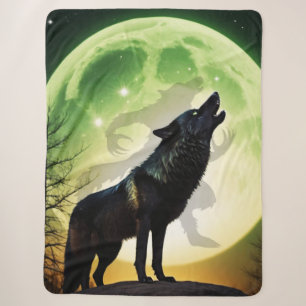 The Werewolf Howl Sherpa Blanket