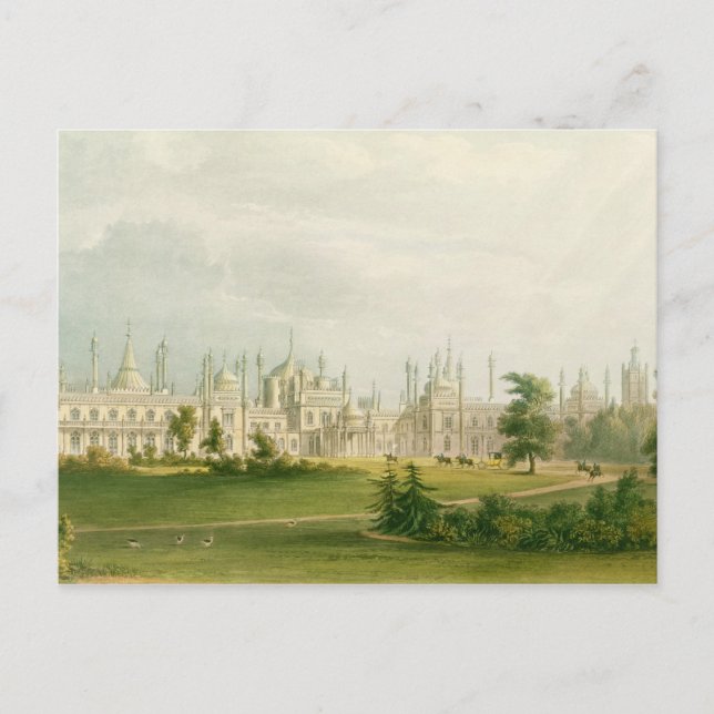 The West Front, from 'Views of the Royal Pavilion, Postcard (Front)