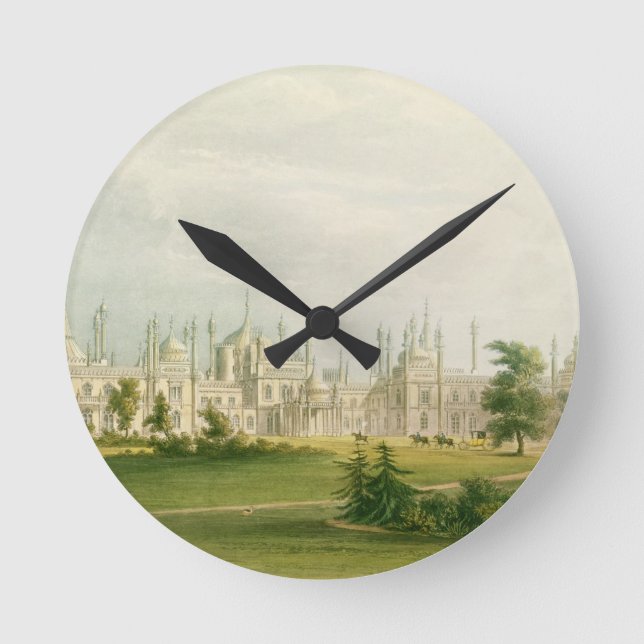 The West Front, from 'Views of the Royal Pavilion, Round Clock (Front)