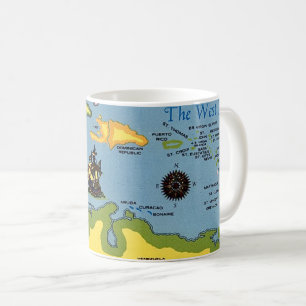 The West Indies Map Coffee Mug