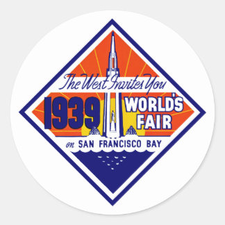 The West Invites You Classic Round Sticker