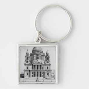 The West Prospect of St. Paul's Cathedral Key Ring