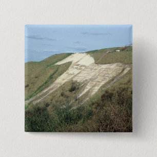 The Westbury White Horse 15 Cm Square Badge