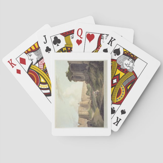 The Western Entrance of Shere Shah's Fort, Delhi, Playing Cards (Back)