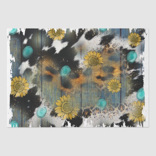 The Western Series Design 20 Tissue Paper (Front)