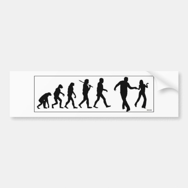 The Westie Evolution Bumper Sticker (Front)