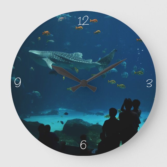 The Whale Shark Encounter Large Clock (Front)