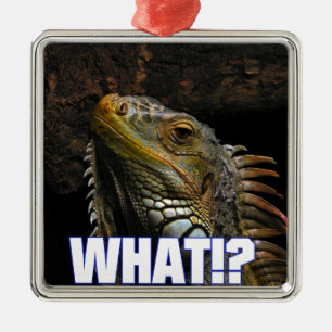 The What!? Iguana Metal Tree Decoration