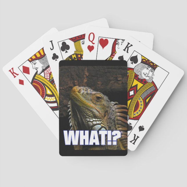 The What!? Iguana Playing Cards (Back)