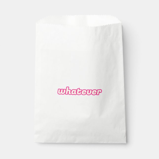 The 'Whatever' Art Favour Bags (Front)