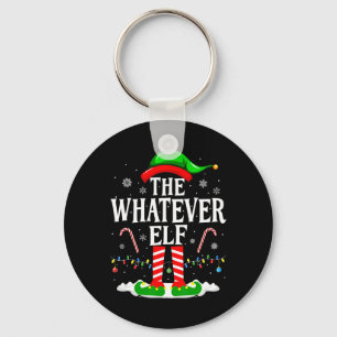 The Whatever Elf Xmas Funny Matching Family Group Key Ring