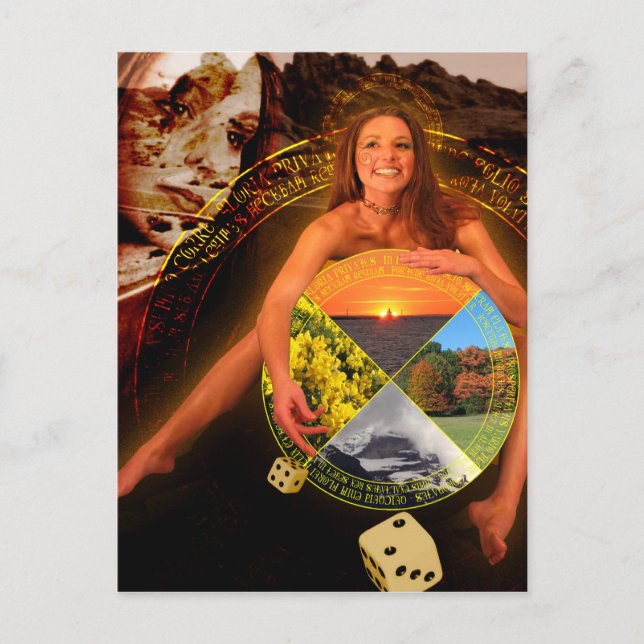 The Wheel of Fortune Tarot Card Art (Front)