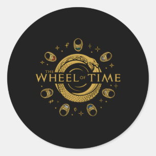 The Wheel Of Time Seven Rings Classic Round Sticker