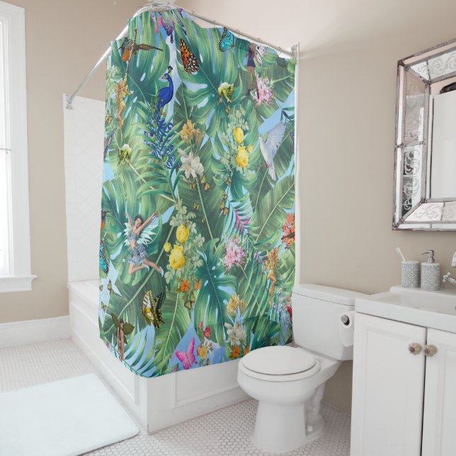 The Whimsical Fantasy World Shower Curtain (In Situ)