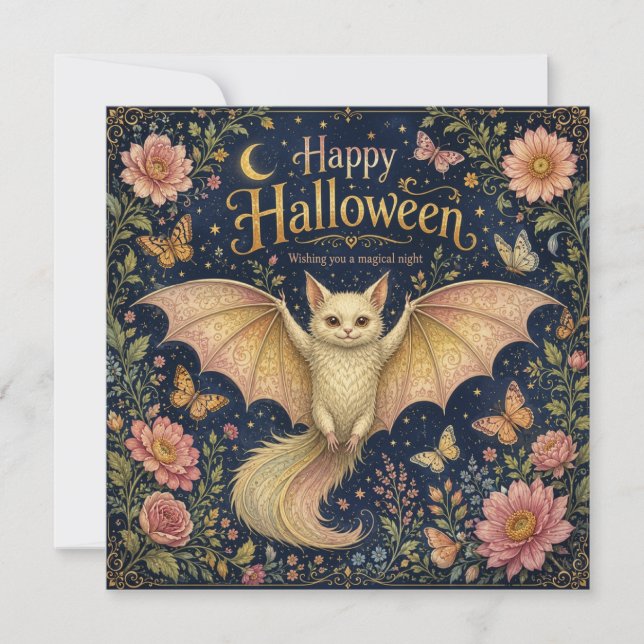 The Whimsical Winged Familiar Card (Front)