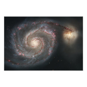 The whirlpool galaxy (M51) and companion galaxy Photo Print
