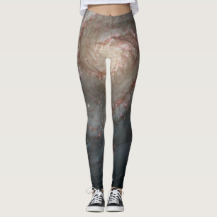 The Whirlpool Galaxy M51 & Companion in Space Leggings
