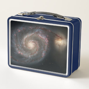 The Whirlpool Galaxy M51 & Companion in Space Metal Lunch Box