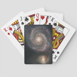 The Whirlpool Galaxy M51 & Companion in Space Playing Cards