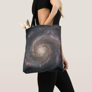 The Whirlpool Galaxy M51 & Companion in Space Tote Bag