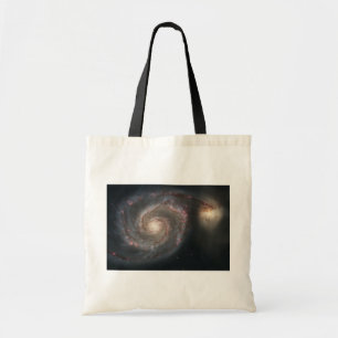 The Whirlpool Galaxy M51 & Companion in Space Tote Bag