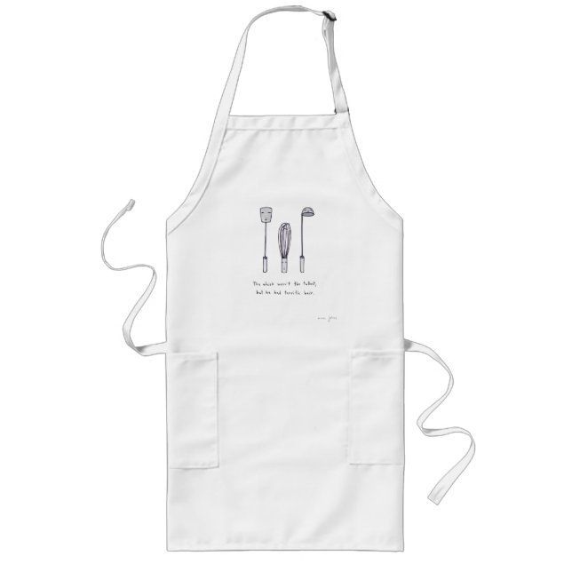 the whisk wasn't the tallest long apron (Front)