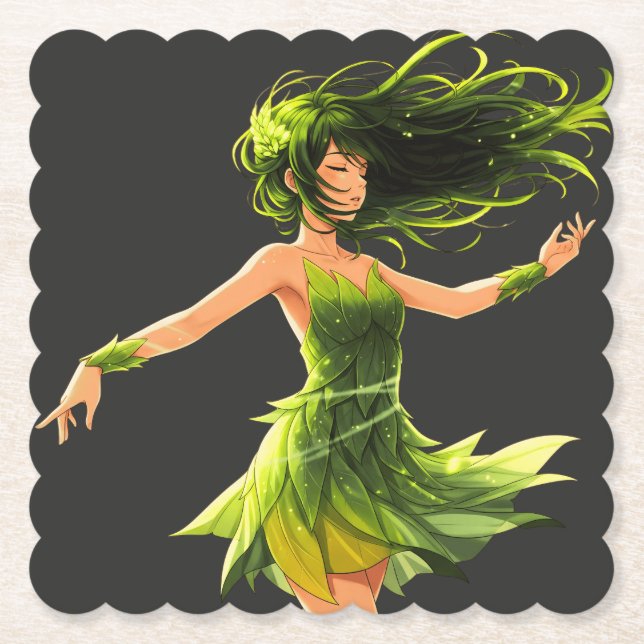 The Whisper of the Wind Paper Coaster (Front)