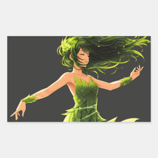 The Whisper of the Wind Rectangular Sticker