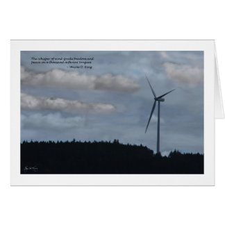 The Whisper of Wind - wind turbine card