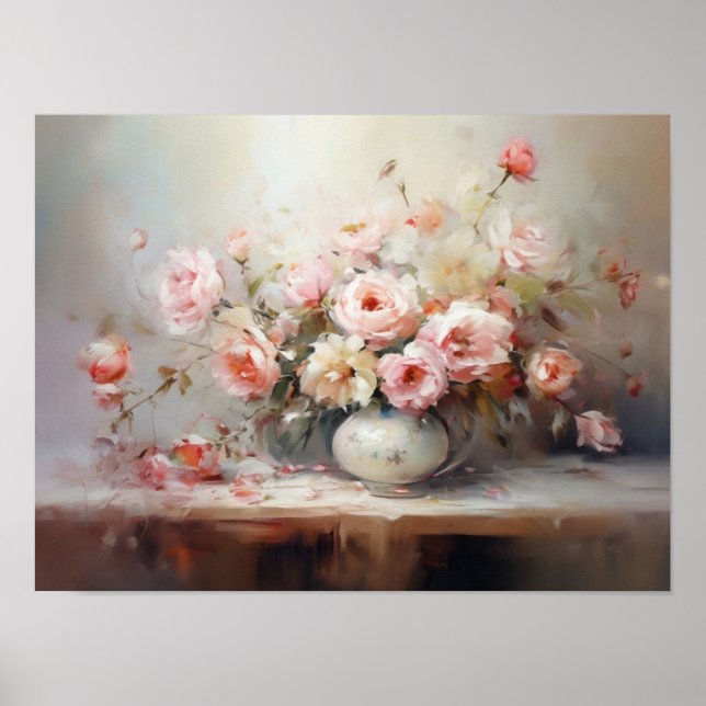 The Whispering Bloom: An Ethereal Arrangement Poster (Front)
