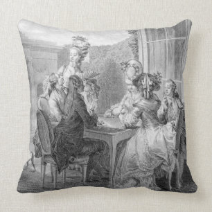 The Whist Party, 1783, engraved by Jean Dambrun (1 Cushion