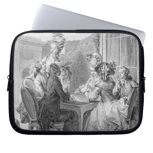 The Whist Party, 1783, engraved by Jean Dambrun (1 Laptop Sleeve (Front)
