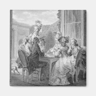 The Whist Party, 1783, engraved by Jean Dambrun (1 Magnet