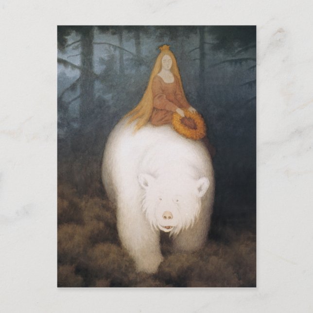 “The White Bear” by Theodor Kittelsen Postcard (Front)