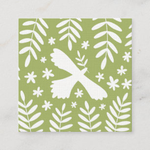The White Bird Square Business Card