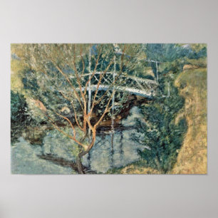 The White Bridge By Twachtman John Henry Poster