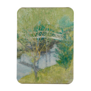 The White Bridge, c.1895 (oil on canvas) Magnet