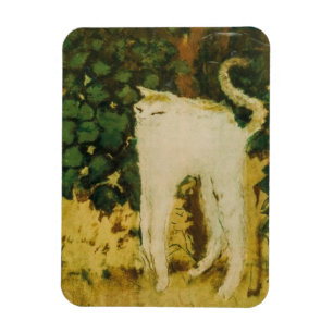 The White Cat by Bonnard Magnet