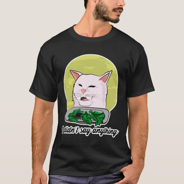The White Cat Meme T-Shirt (Front)