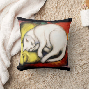 The White Cat painting by Franz Marc Cushion