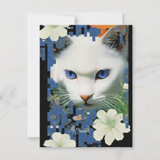 The White Cat Postcard