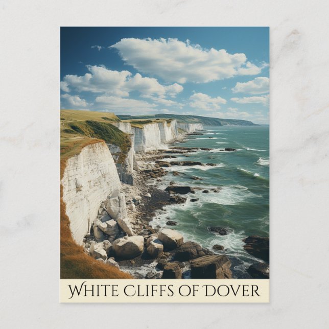 The White Cliffs Drawing | Dover England  Postcard (Front)
