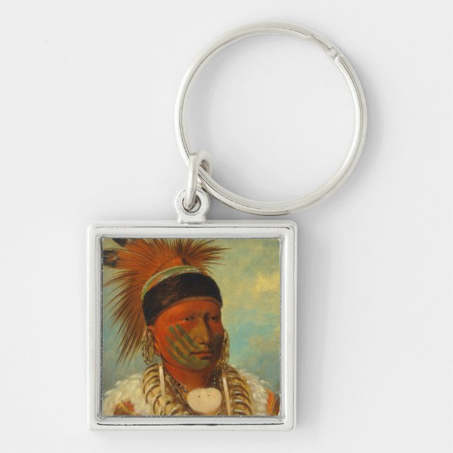 The White Cloud, Head Chief of the Iowas Key Ring (Front)
