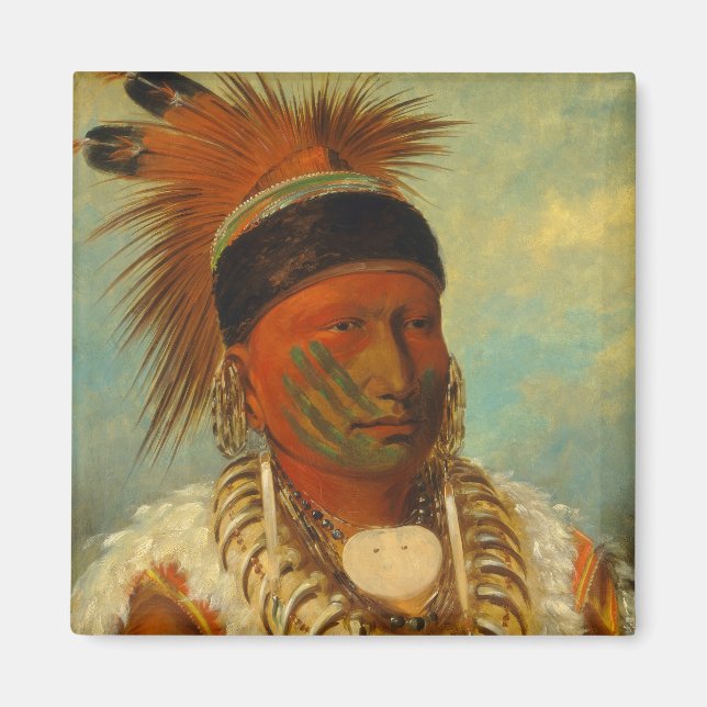The White Cloud, Head Chief of the Iowas Magnet (Front)