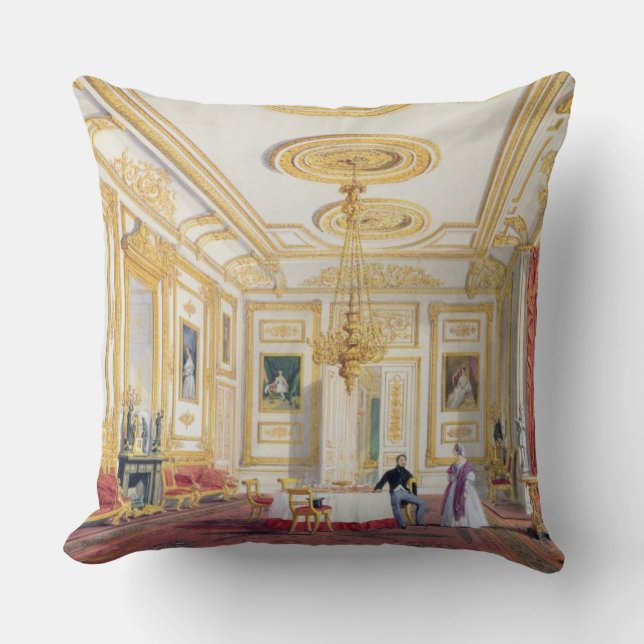 The White Drawing Room at Windsor Castle (colour l Cushion (Front)