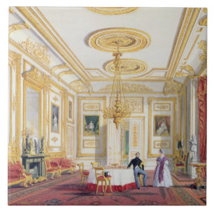 The White Drawing Room at Windsor Castle (colour l Tile