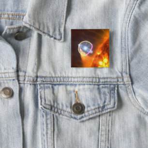 The White Dwarf Star In V407 Cygni 15 Cm Square Badge