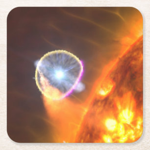 The White Dwarf Star In V407 Cygni Square Paper Coaster
